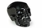 Realistic Obsidian Skull #381939-1